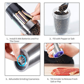 JOBKIM gravity easy-clean mechanism; wipe the grinder after use.