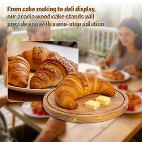 JOCHER acrylic dome protects desserts while keeping them visible.