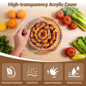 JOCHER rotating cake stand with 360° rotation for easy decorating.