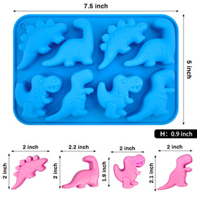 JOERSH Stegosaurus 8-cavity mold for chocolates and gummies