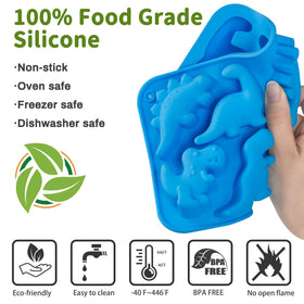 JOERSH Triceratops 8-cavity mold for jelly desserts
