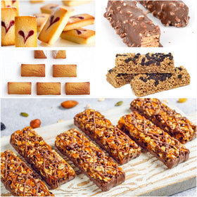 JOERSH energy-bar prep using two molds for batch making.