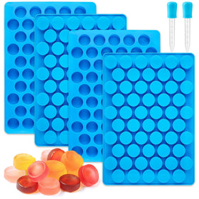 JOERSH round candy molds setup for DIY gummies and candies