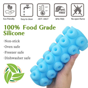 JOERSH donut mold in green perfect for bite-sized candies and fondant.
