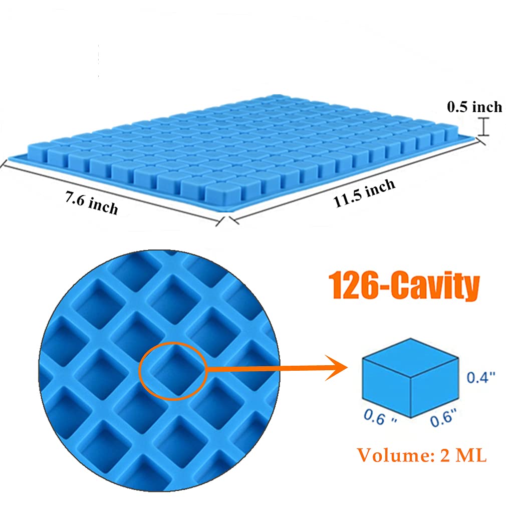 JOERSH square candy molds mini-molds showcase compact design for home baking.