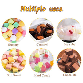 JOERSH 252-cavity molds support caramels, chocolates, gummies, and ice cubes.