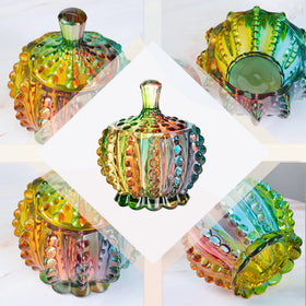 Joeyan 6 oz crystal glass jar shows contents clearly for display.