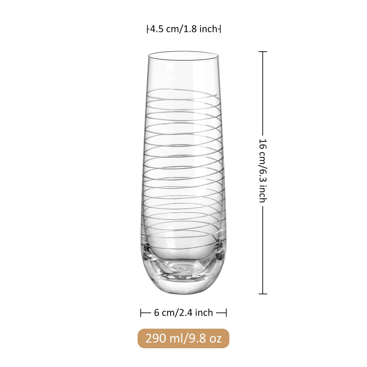 Joeyan etched champagne flutes dishwasher safe for easy cleanup after entertaining.