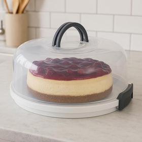 JOEY'Z Pie Carrier snap-lock seal keeps desserts fresh during travel.
