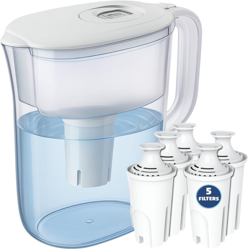 JOEY'Z 10-Cup Pitcher front view for stylish hydration and easy filtration.