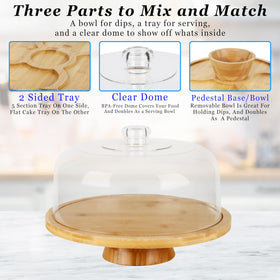 JOEY'Z assembly of 6-in-1 components for versatile serving.