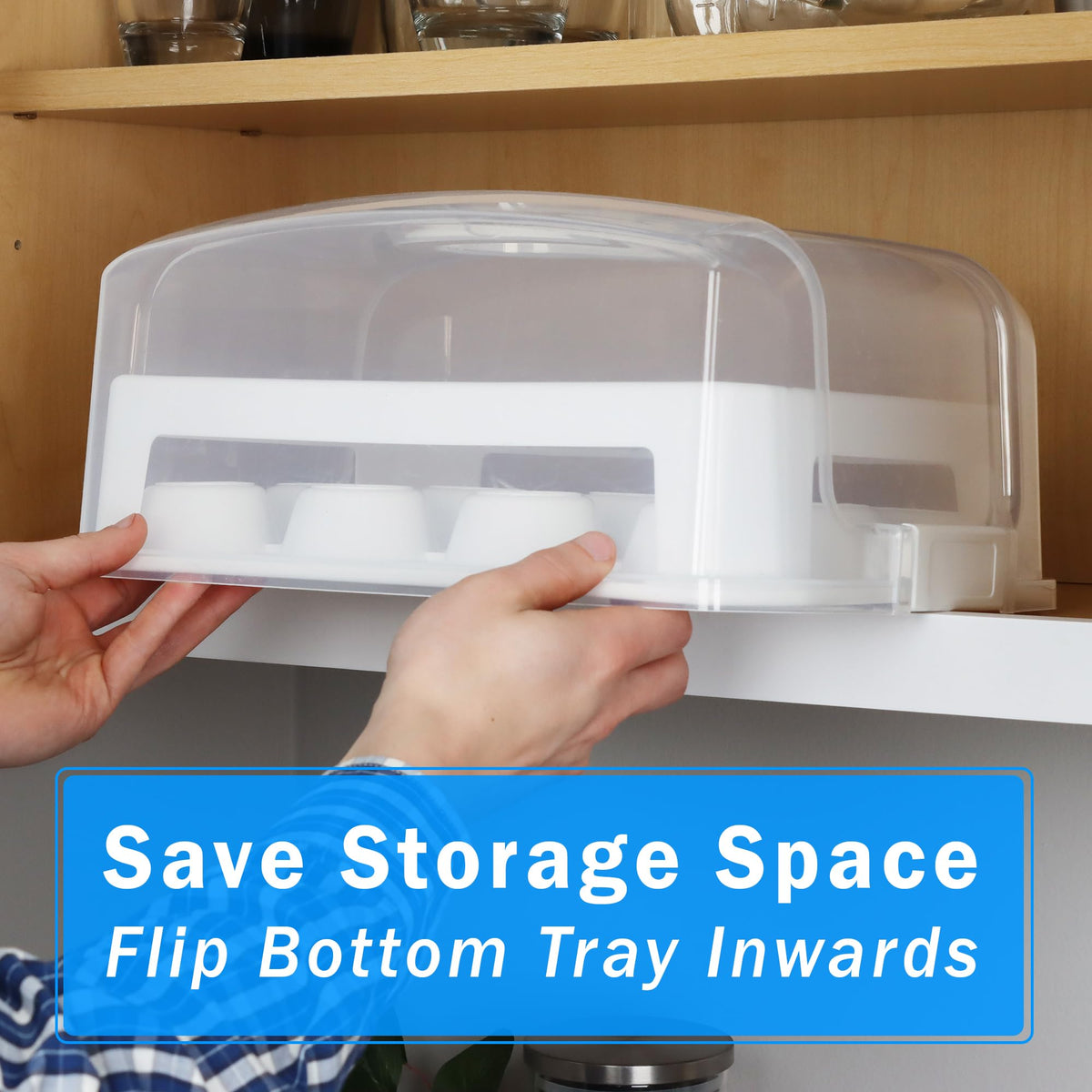 Joey'z BPA-free durable plastic cupcake case for long use