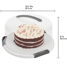Joey'Z dimensions 14x14x8 inches, spacious cake carrier footprint