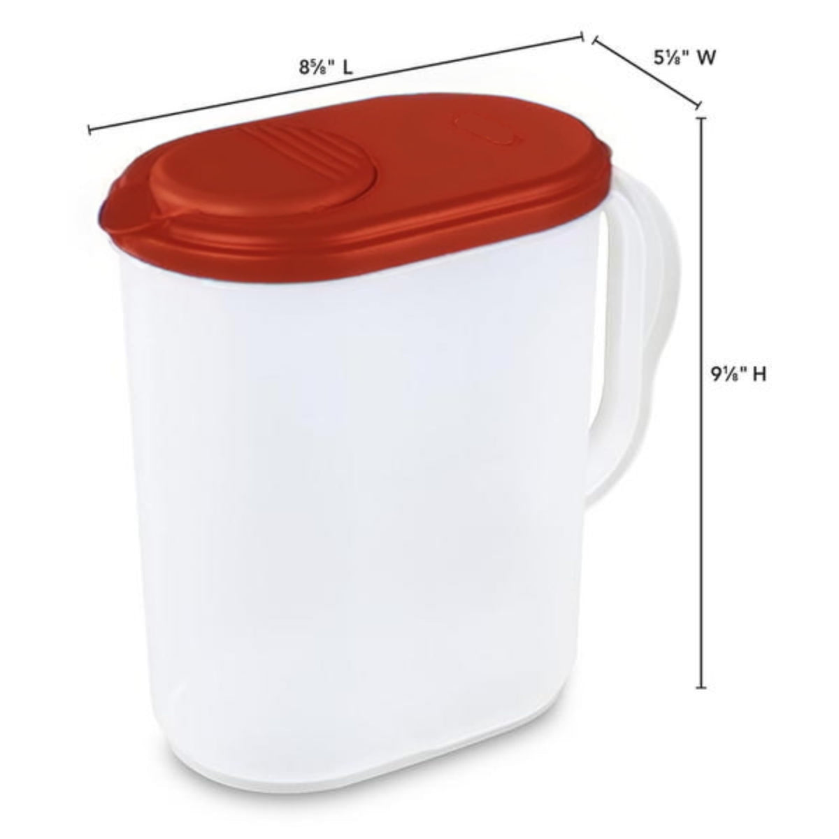 JOEY'Z dishwasher- and freezer-safe pitcher for quick cleaning.