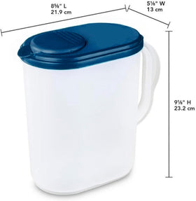 JOEY'Z snap-tight lid on pitcher keeps drinks fresh and secure