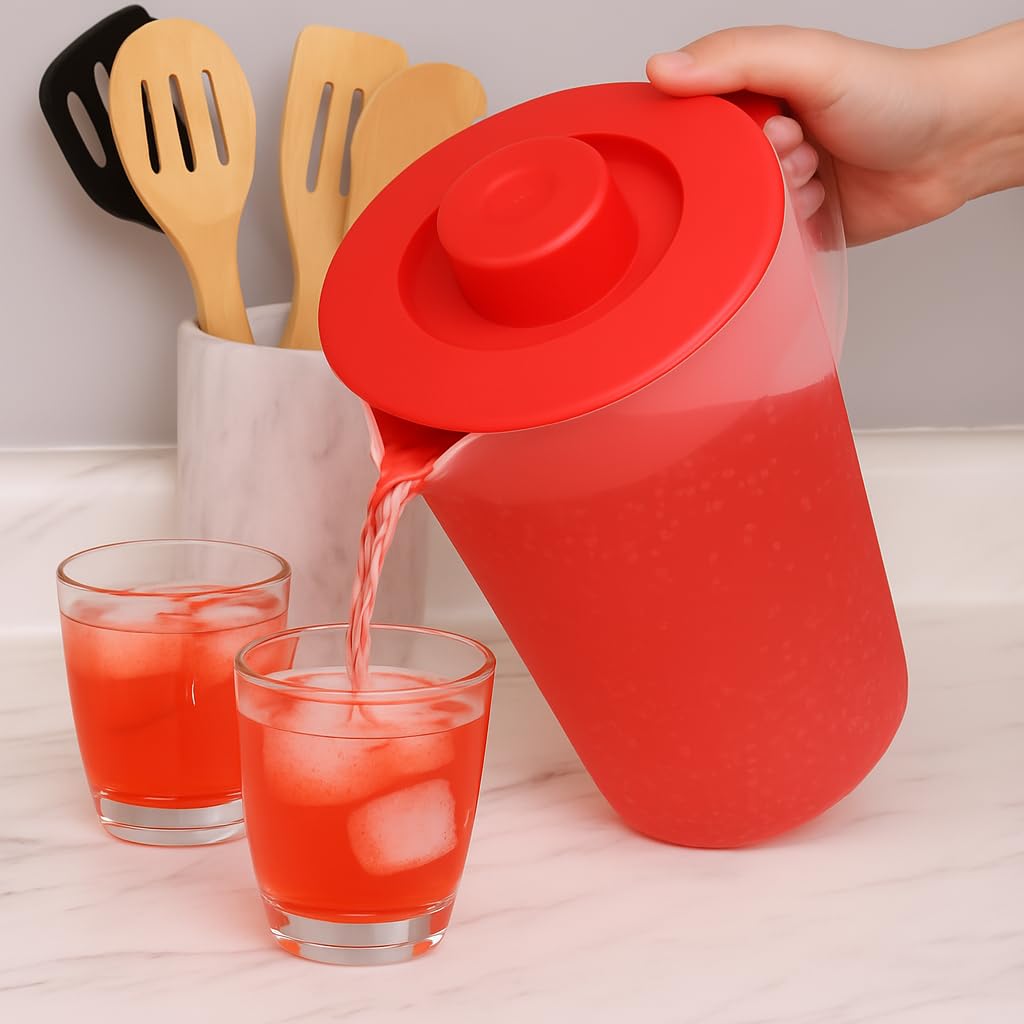 JOEY'Z pivot-top lid ensures smooth pouring and quick refills.