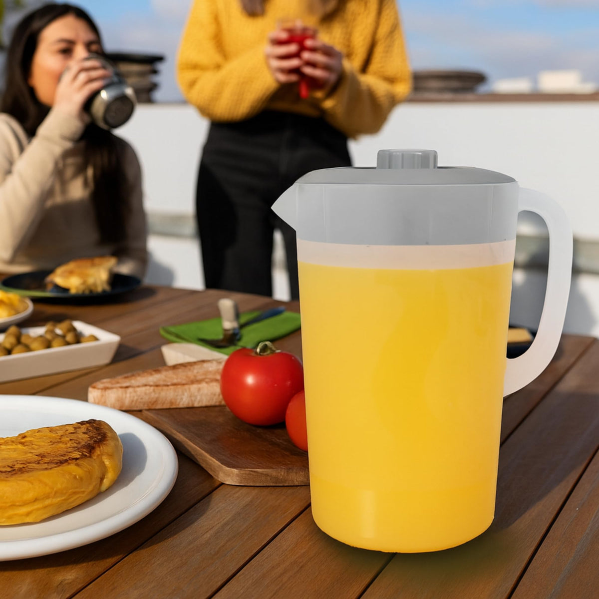 JOEY'Z water pitcher slim fridge design fits in compact spaces.