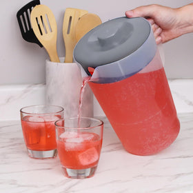 JOEY'Z water pitcher wide mouth for easy filling and infusion.