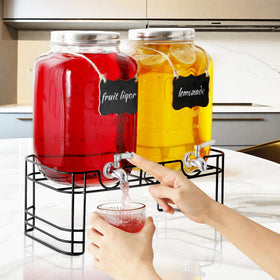 JOFUYU two-dispenser set ready for weddings, picnics, and BBQs.