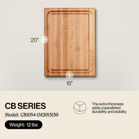 John Boos CB Series edge-grain closeup showing durable maple surface for lasting prep