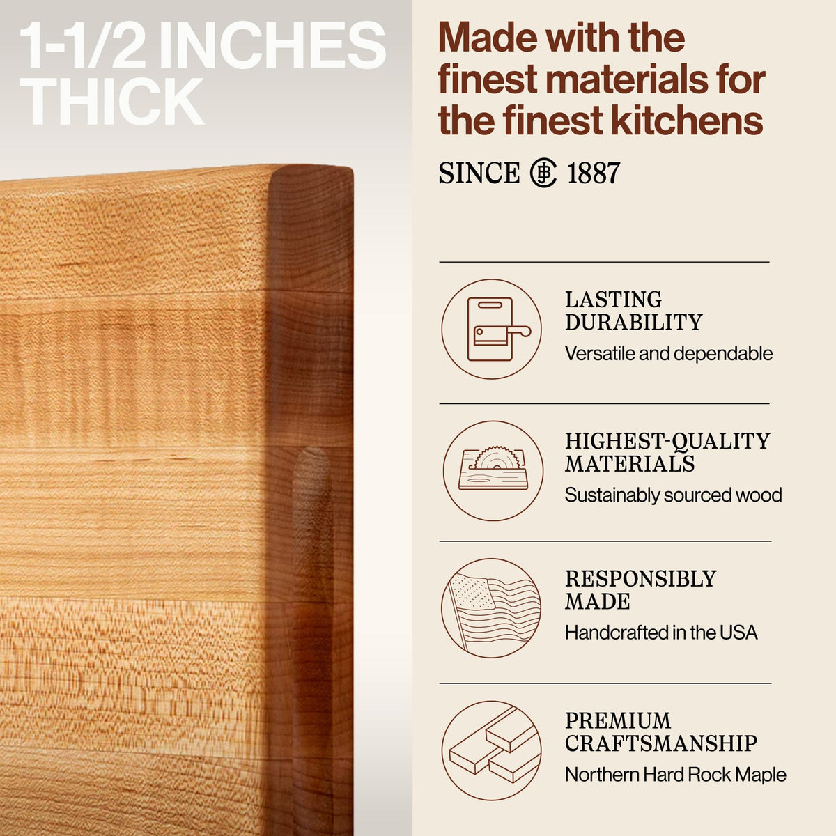 Reversible sides of the R-Board for versatile prep and presentation.