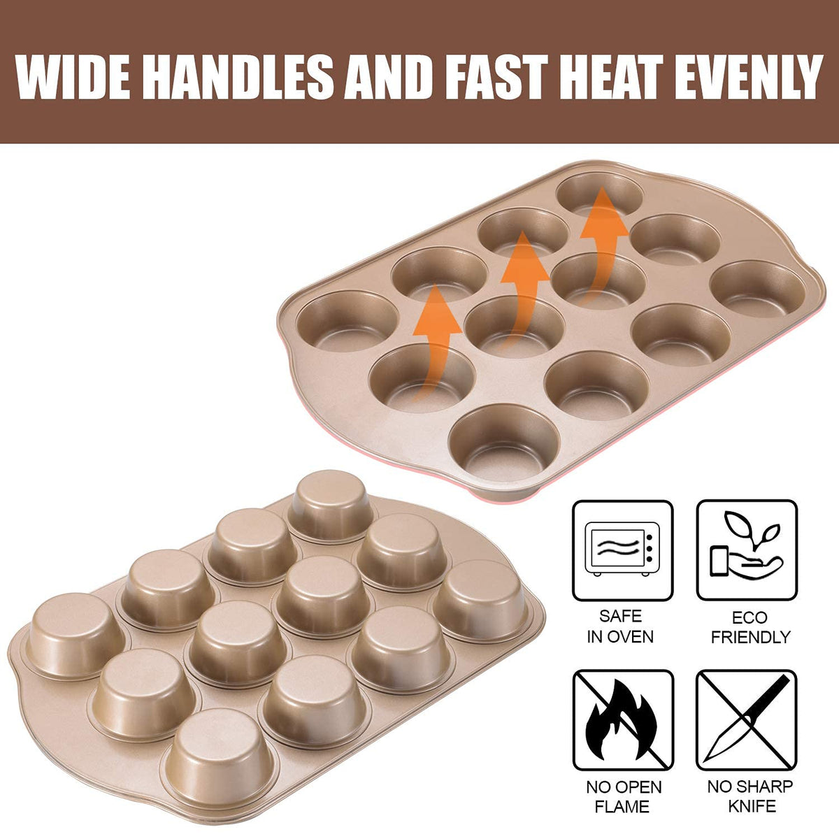 JOHO BAKING rust-proof surface for long-lasting baking.
