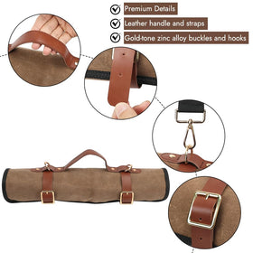 JOINDO Knife Roll side pocket stores specialty blades safely.