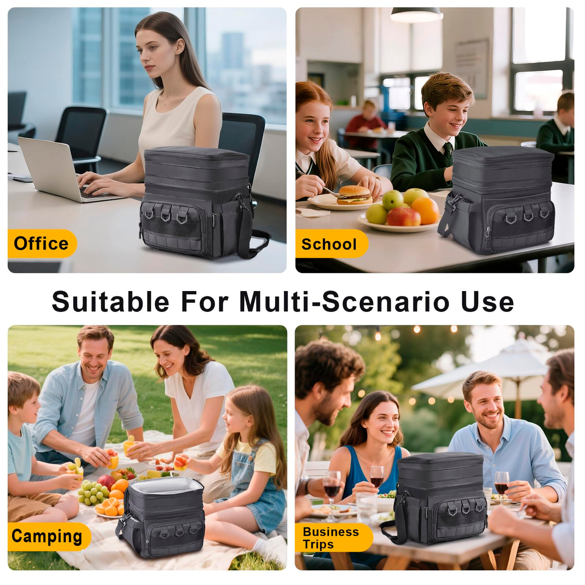 JOINGO Durable base and sturdy zippers ensure reliable daily use in demanding environments.