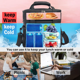 JOINGO lunch box waterproof interior liner keeps contents dry.