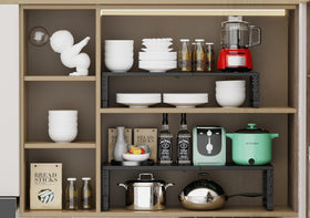 Jojocross fits inside cabinets or on countertops for versatile organizing