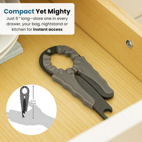 Jokari 3-pack ergonomic grip helps seniors open lids comfortably.