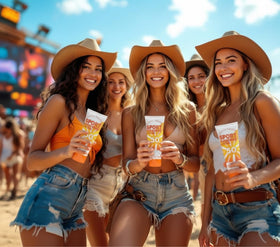 Jokel Classy Wino sunscreen flask usage scenarios, cruises, festivals, concerts.