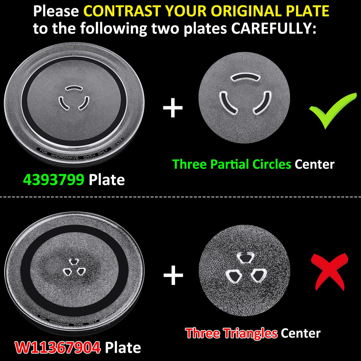 Jolaxy turntable plate back scrambled-pattern focuses on skid resistance during use.