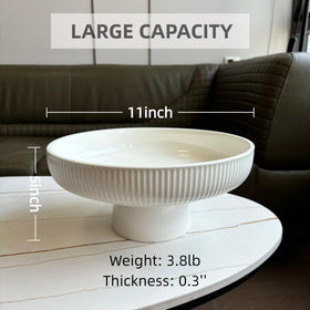JolieJulie fruit bowl on pedestal base adds stable, stylish centerpiece