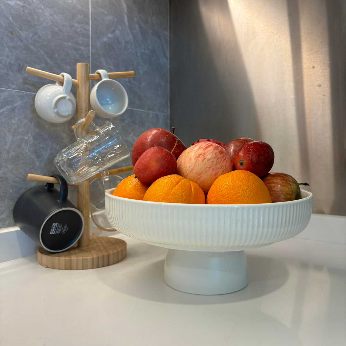 JolieJulie multi-use organizer for fruits, snacks, and small decor accents