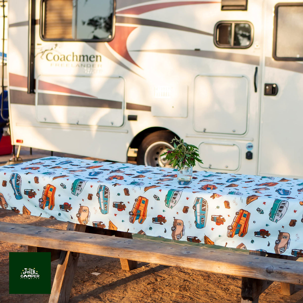 Jolly Camper storage bag included for convenient transport.