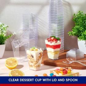JOLLY CHEF dessert cups suitable for weddings and birthdays with stylish servings
