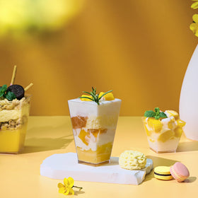 JOLLY CHEF minimalist square design elevates desserts at dinners and celebrations.