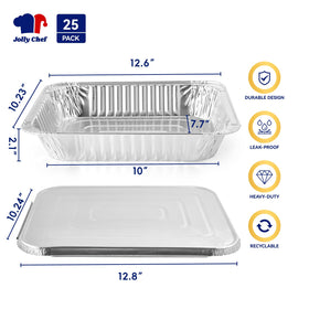 Lids and pans from JOLLY CHEF stacked for compact storage.