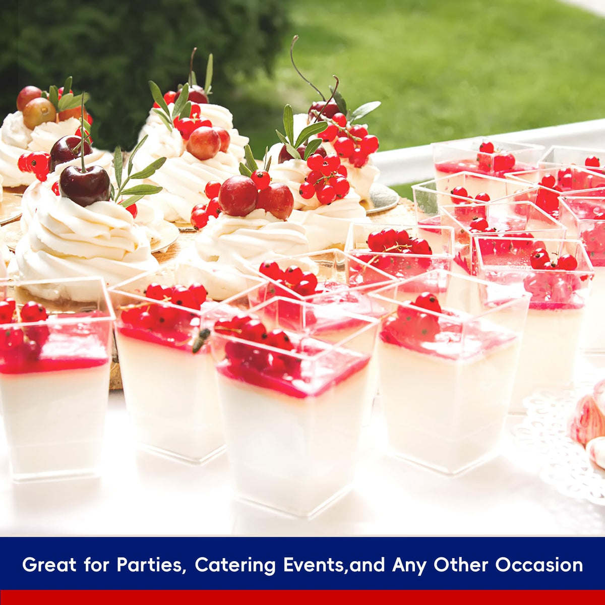 JOLLY CHEF durable plastic cups offer versatile uses for catering and home entertaining.