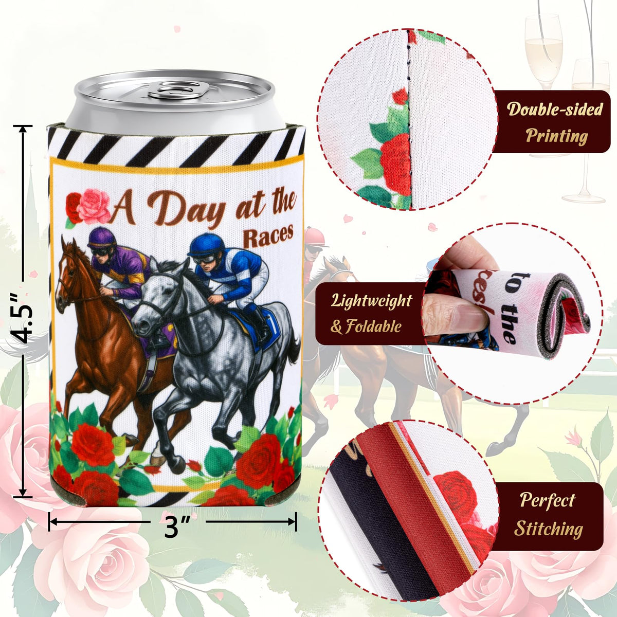 Jollylife 12oz can and bottle fit keeps beverages insulated.