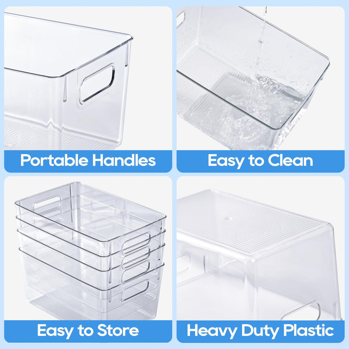 JollyPack fridge storage bin helps keep produce tidy and visible.