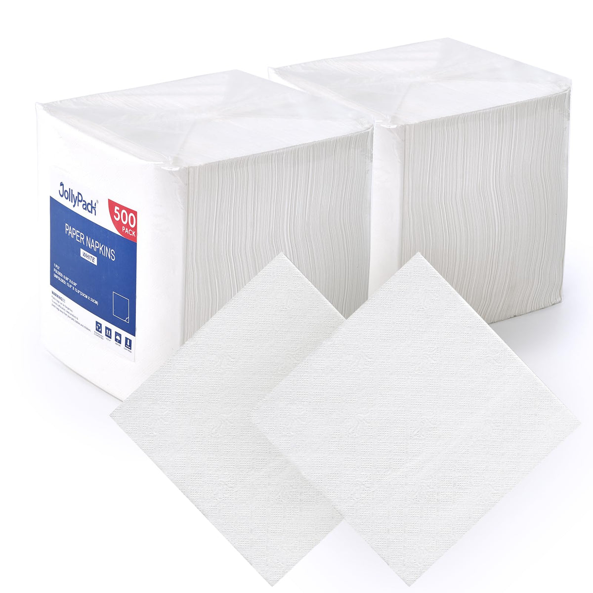 JollyPack 1000-count napkins in bulk for busy venues and events