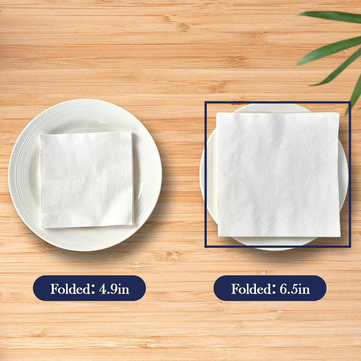 Disposable napkins for quick cleanup after service