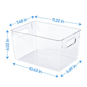 JollyPack four-pack pantry organizers keep snacks organized and visible.