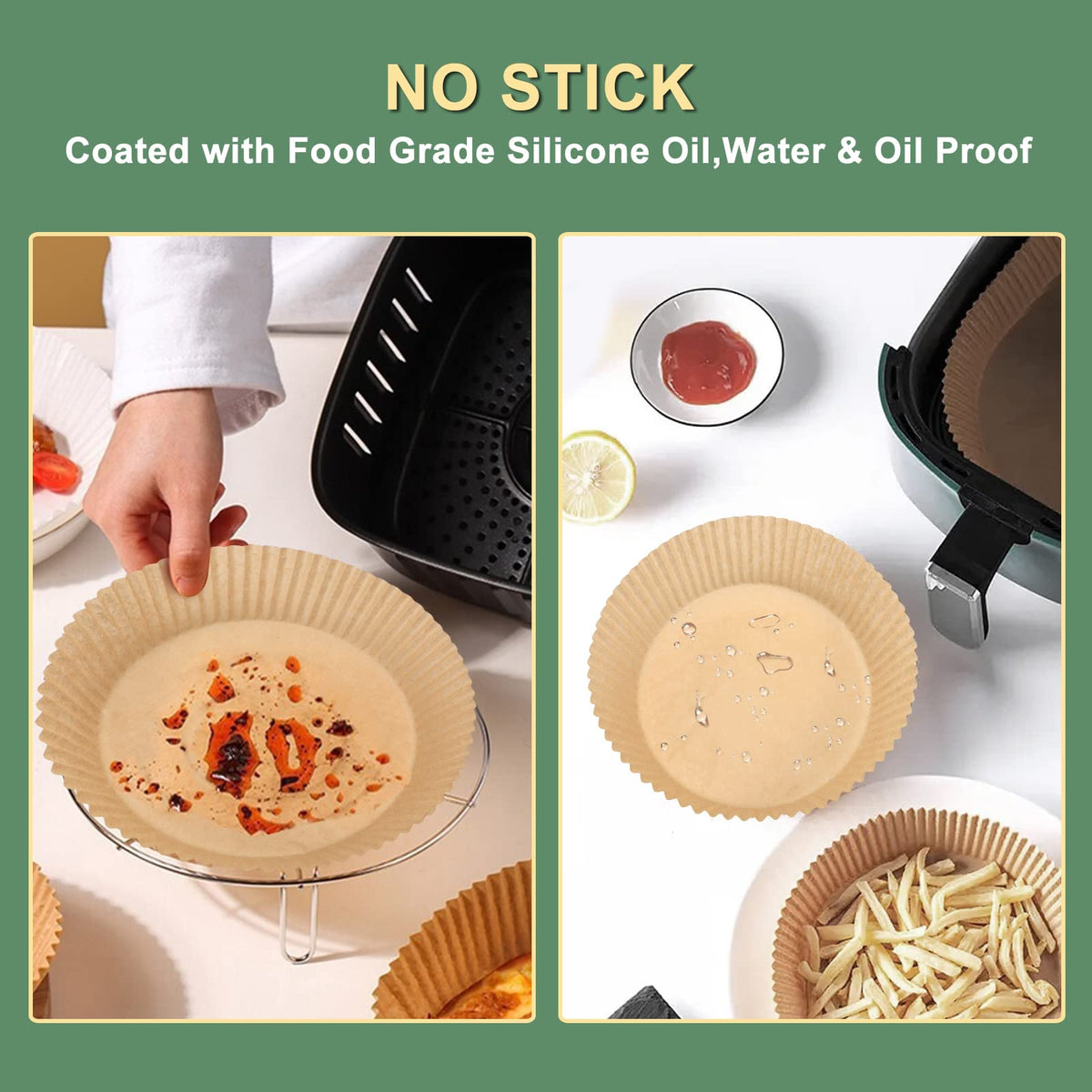 JolyWell liner withstands up to 428°F for baking and roasting with confidence.