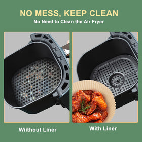 JolyWell liner compatible with toaster ovens, microwaves, pans for versatile cooking.
