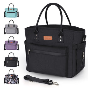Jomddems insulated lunch bag with leakproof zipper, keeps meals secure during commutes.