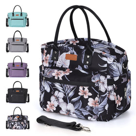 Jomddems insulated lunch bag main compartment keeps meals organized for busy workdays
