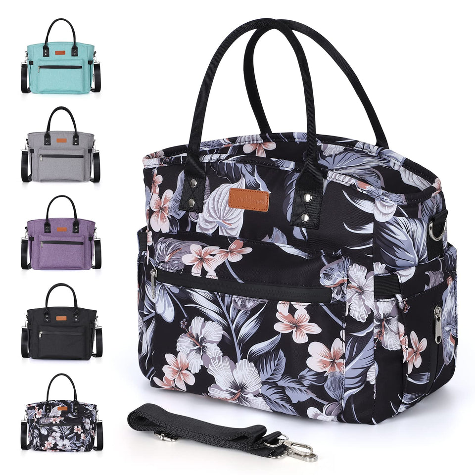 Jomddems insulated lunch bag main compartment keeps meals organized for busy workdays
